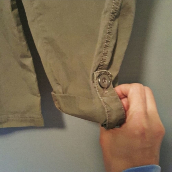 VAN HEUSEN Mid Rise Utility Khaki Cropped Pants - Picture 8 of 10